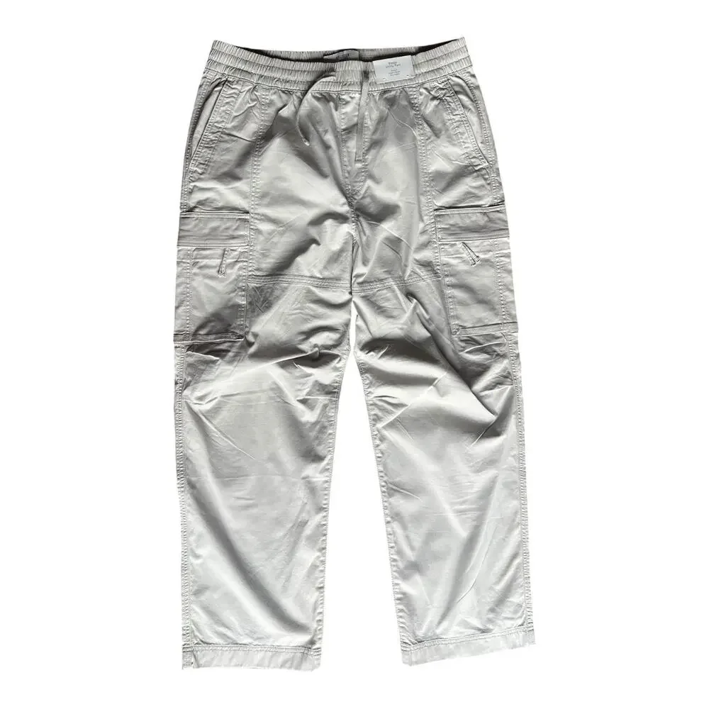 Hollister Men Flex Waistband Baggy Cargo Pants size XL NWT Wide Leg Comfort